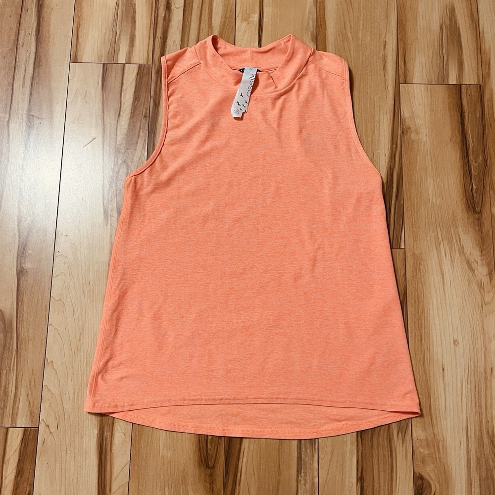 Oiselle Mock Neck Sleeveless Tank Sz 8/Medium Walking Running Activewear NWOT
